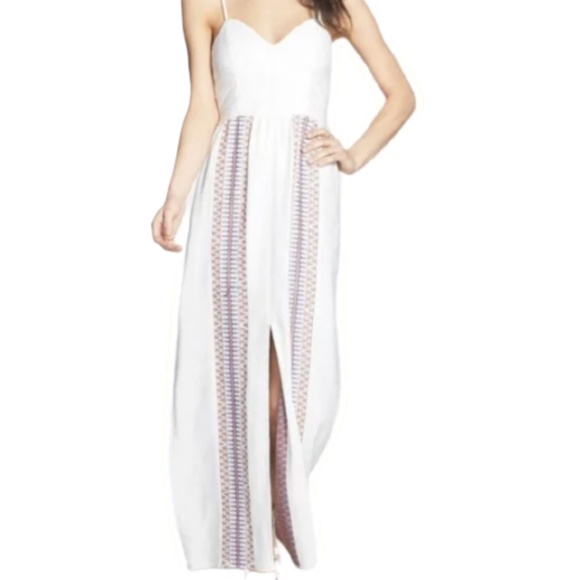 * SOLD * Bohemian White Maxi Dress - Picture 1 of 10